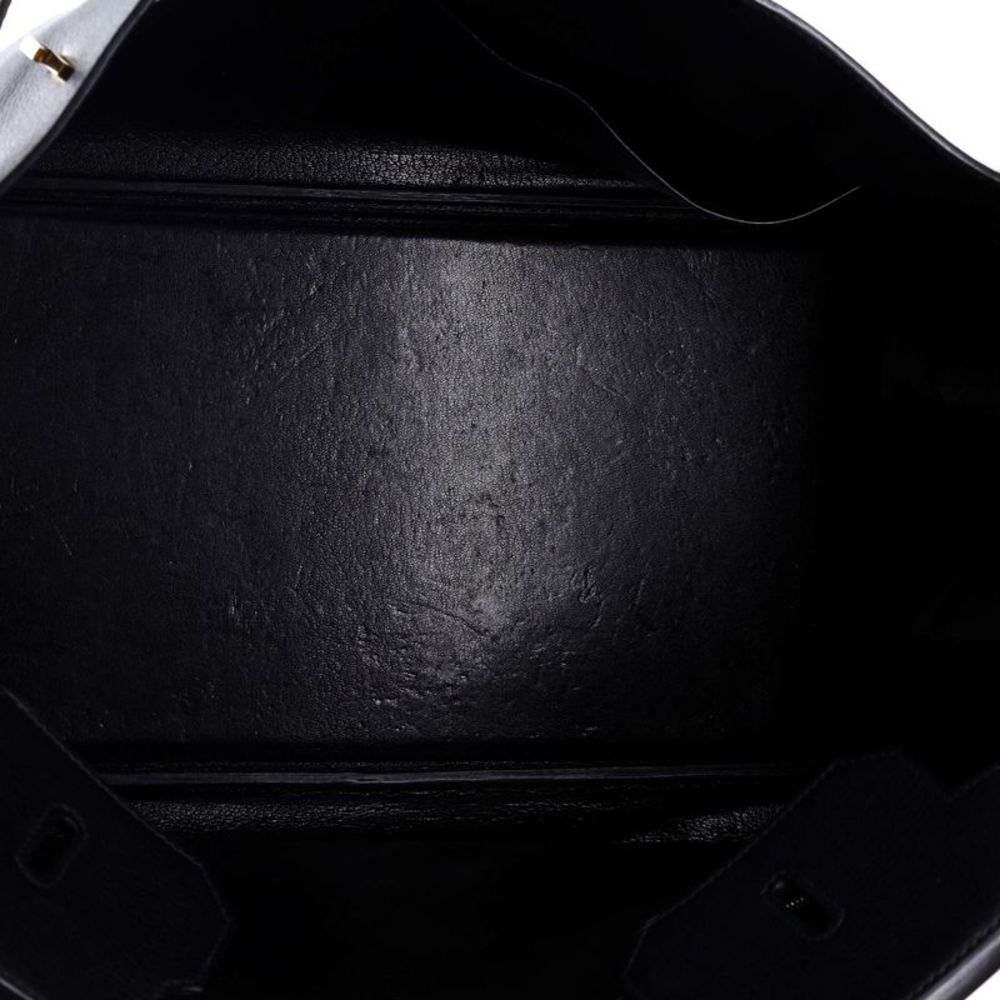 Hermes Birkin Handbag Noir Ardennes with Gold Hardware 40 Black - Picture 5 of 8